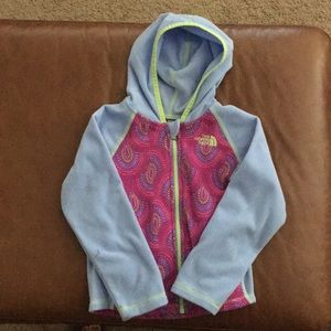 Blue Purple Colorful Lightweight Zip Hooded Jacket